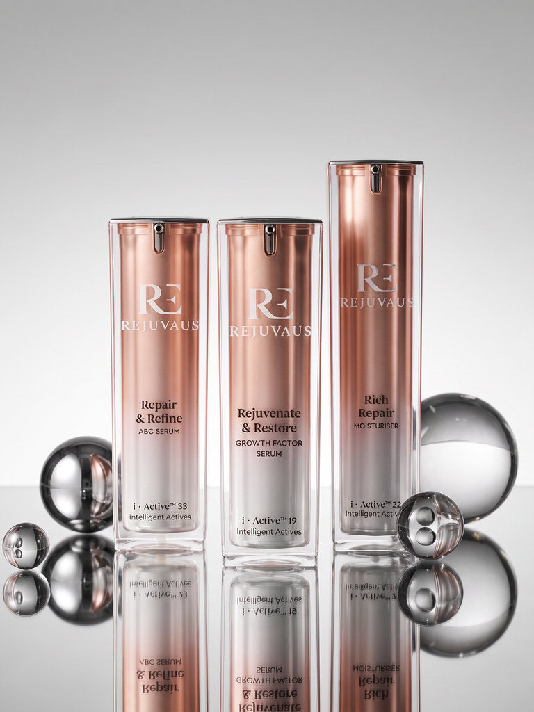 Rejuvaus Ageless Radiance skincare trio