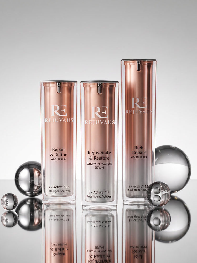 Rejuvaus Ageless Radiance skincare trio